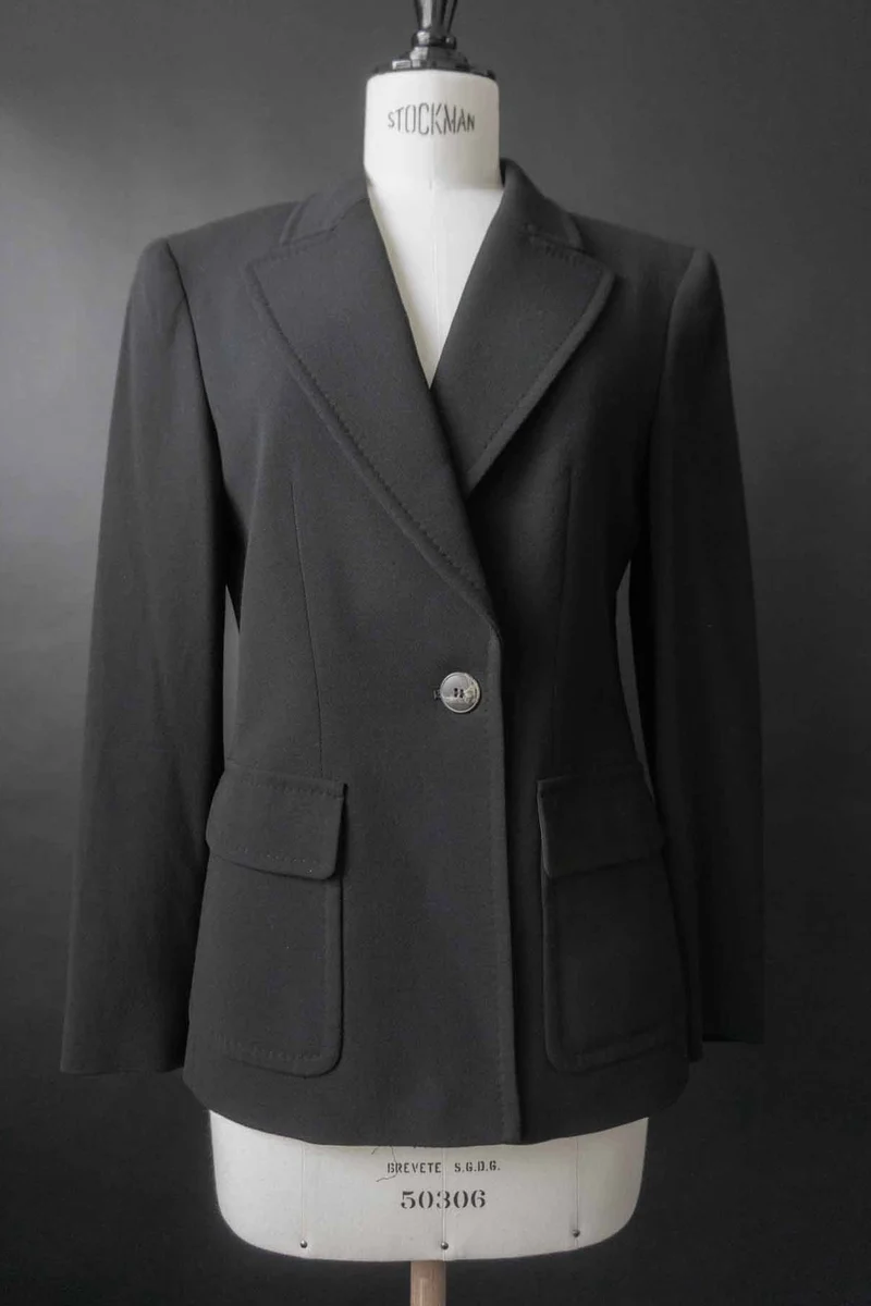 Vintage Max Mara Blazer, Wolle, S–M