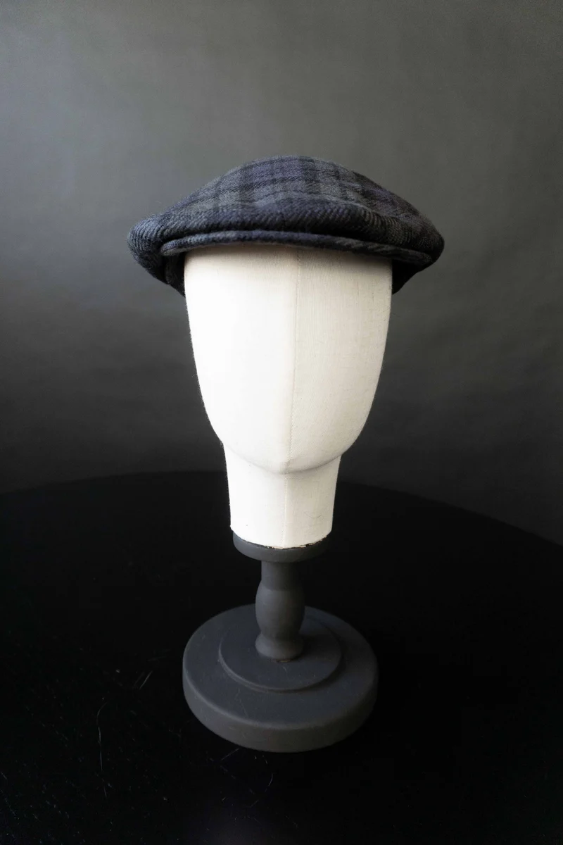 Vintage Schiebermütze Classic Heritage Cap Karo, S/M