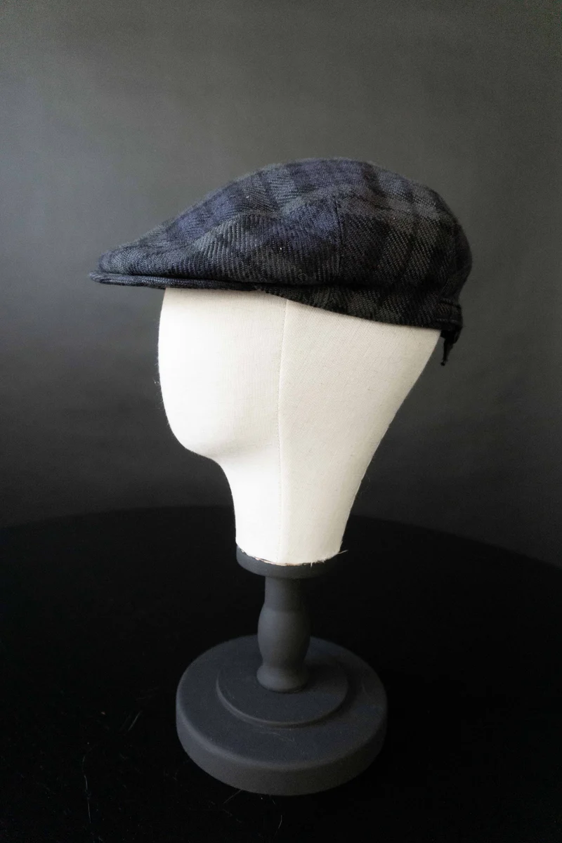 Vintage Schiebermütze Classic Heritage Cap Karo, S/M
