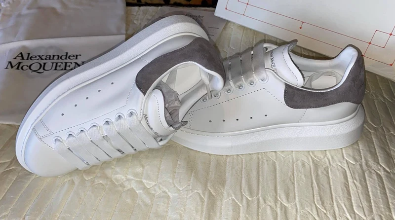 White & Grey Suede Queens