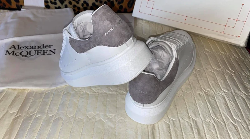 White & Grey Suede Queens