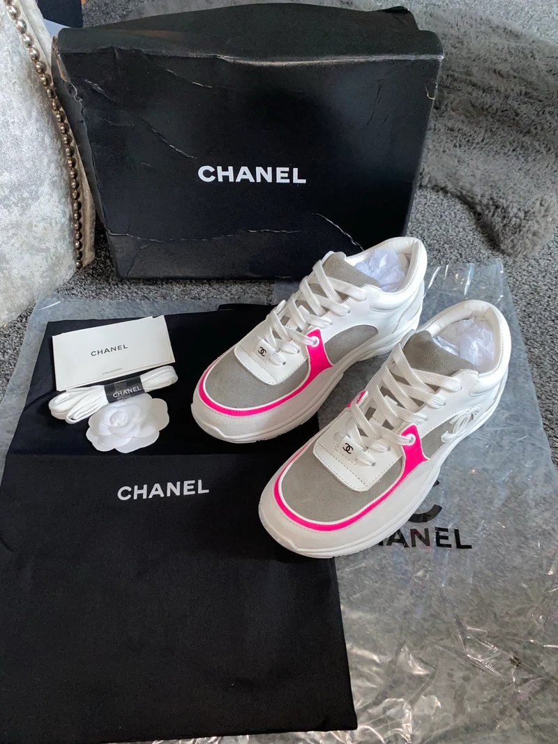 White, Pink & Grey C Runners