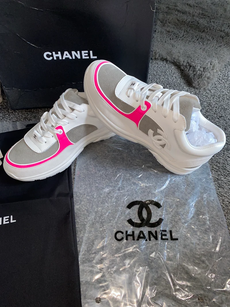 White, Pink & Grey C Runners