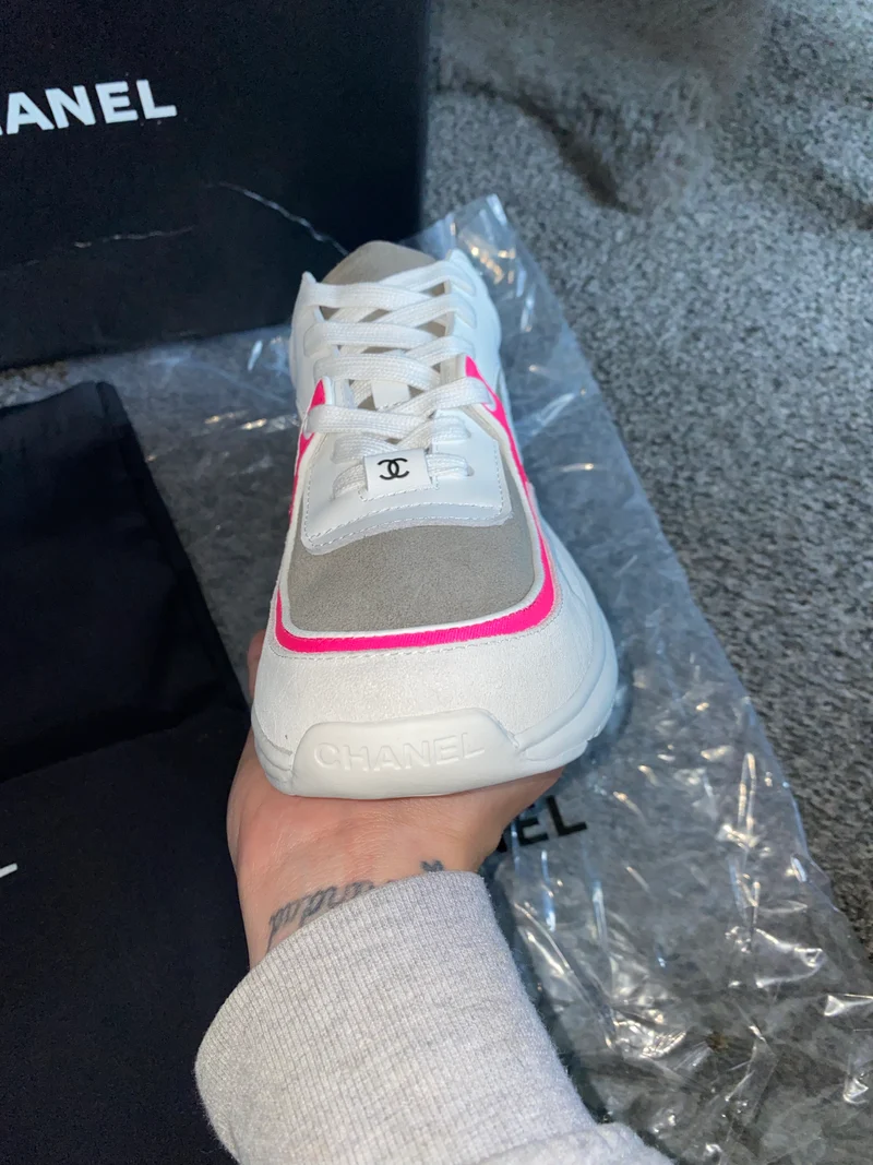 White, Pink & Grey C Runners