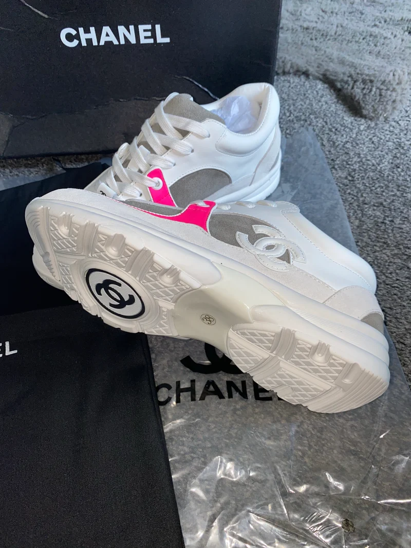 White, Pink & Grey C Runners