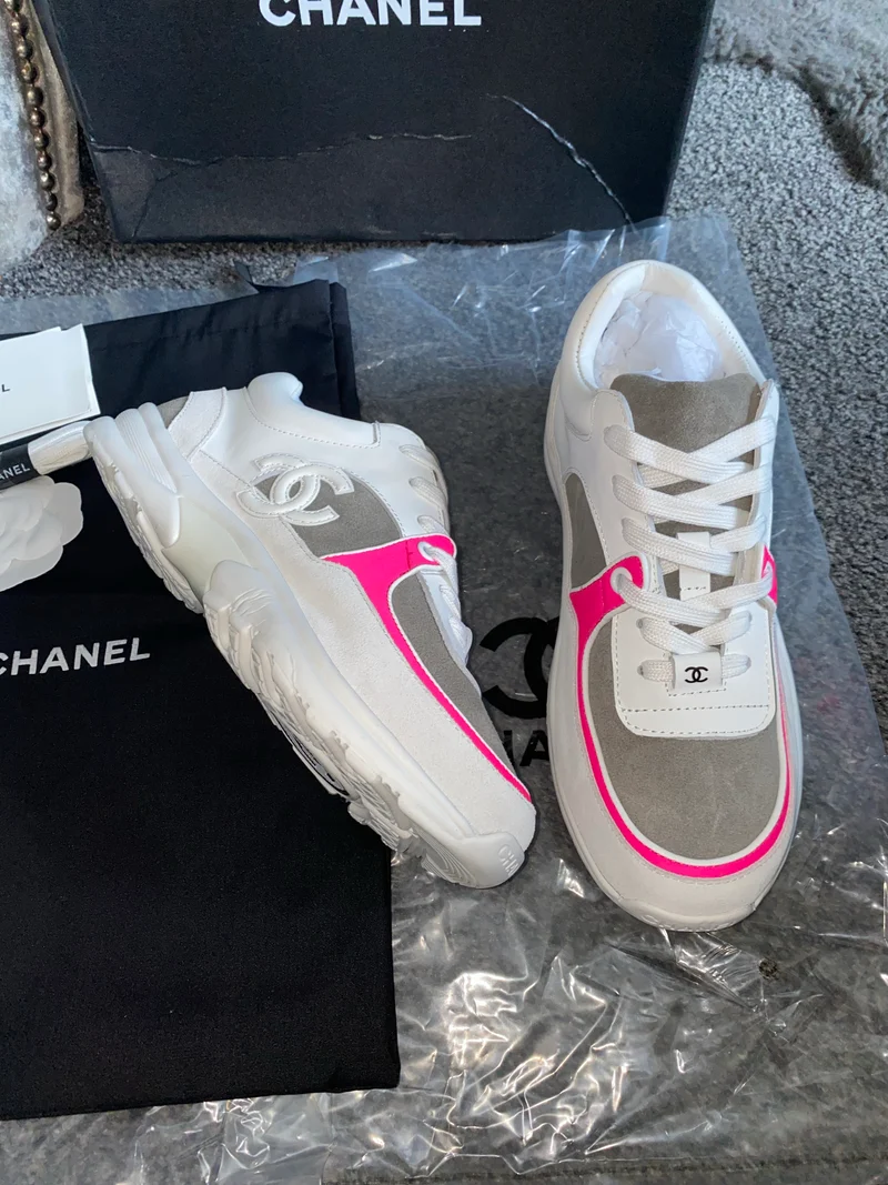 White, Pink & Grey C Runners