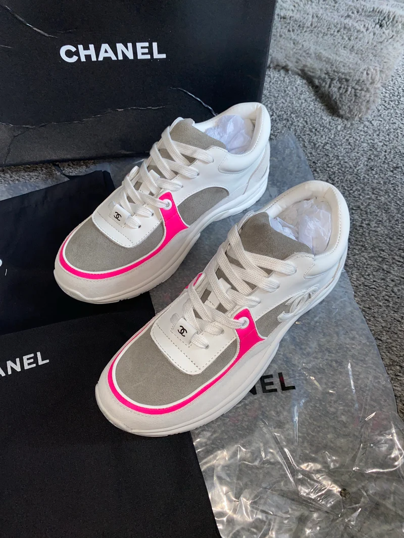 White, Pink & Grey C Runners