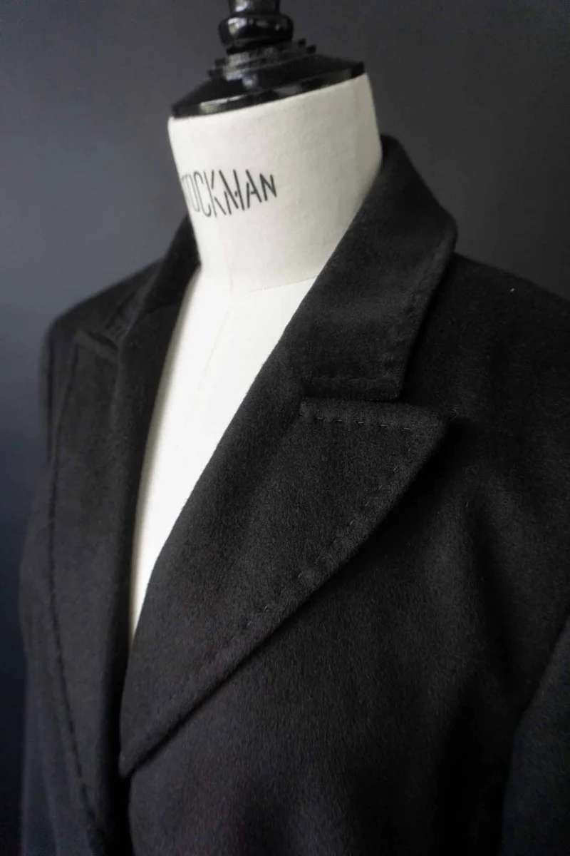 Vampy Kaschmirmantel UNGER Schwarz, S–M