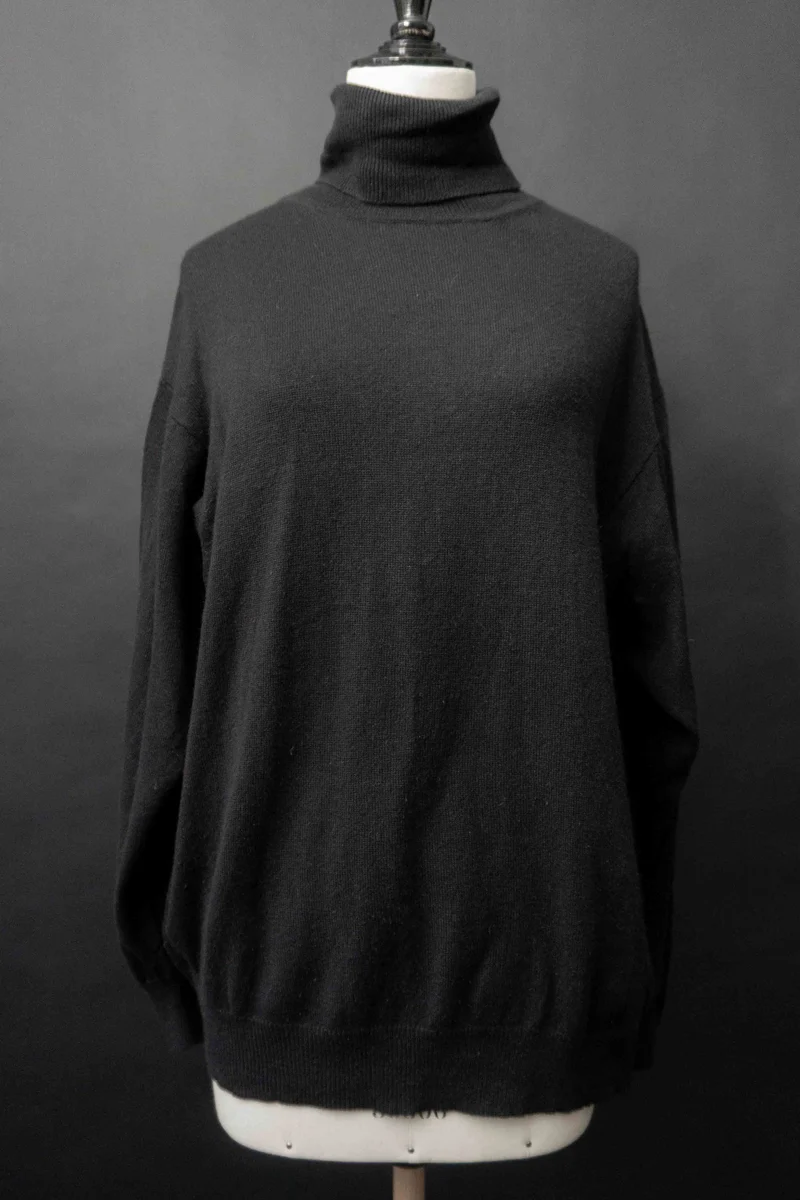 Vintage Rollkragenpullover Seide-Kaschmir, S–M