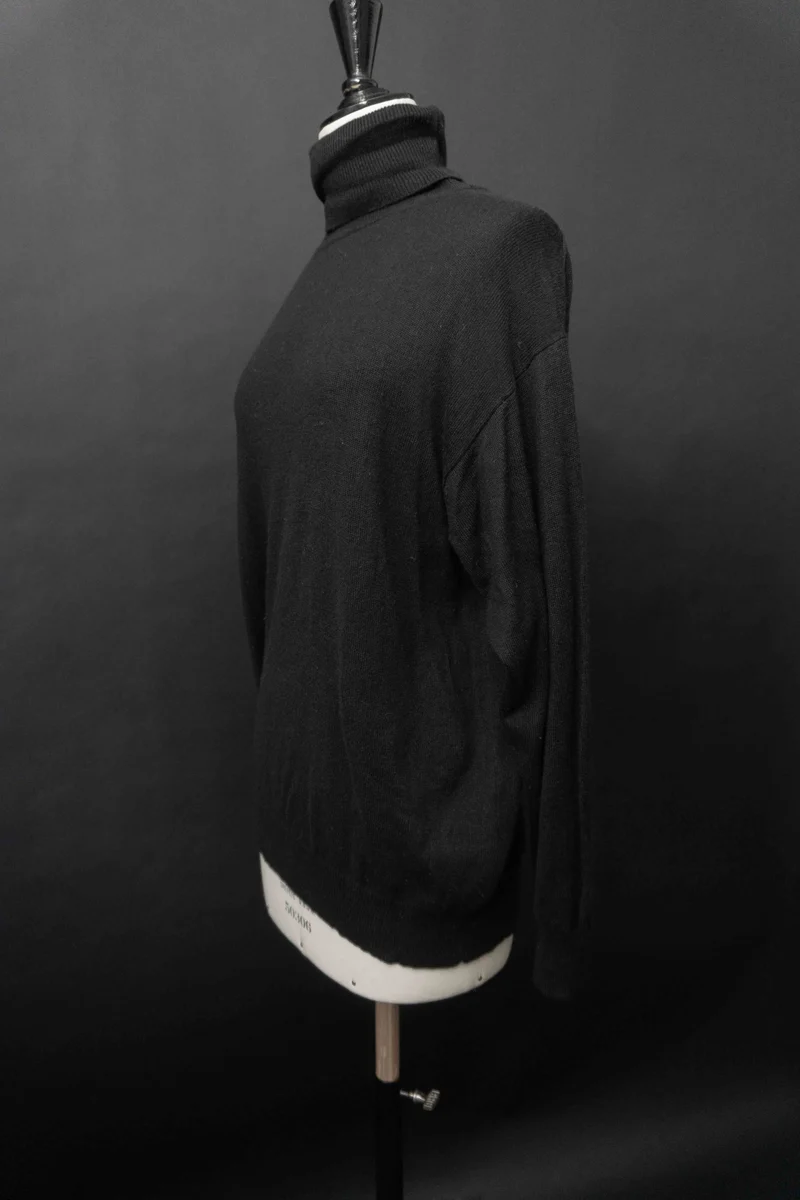 Vintage Rollkragenpullover Seide-Kaschmir, S–M