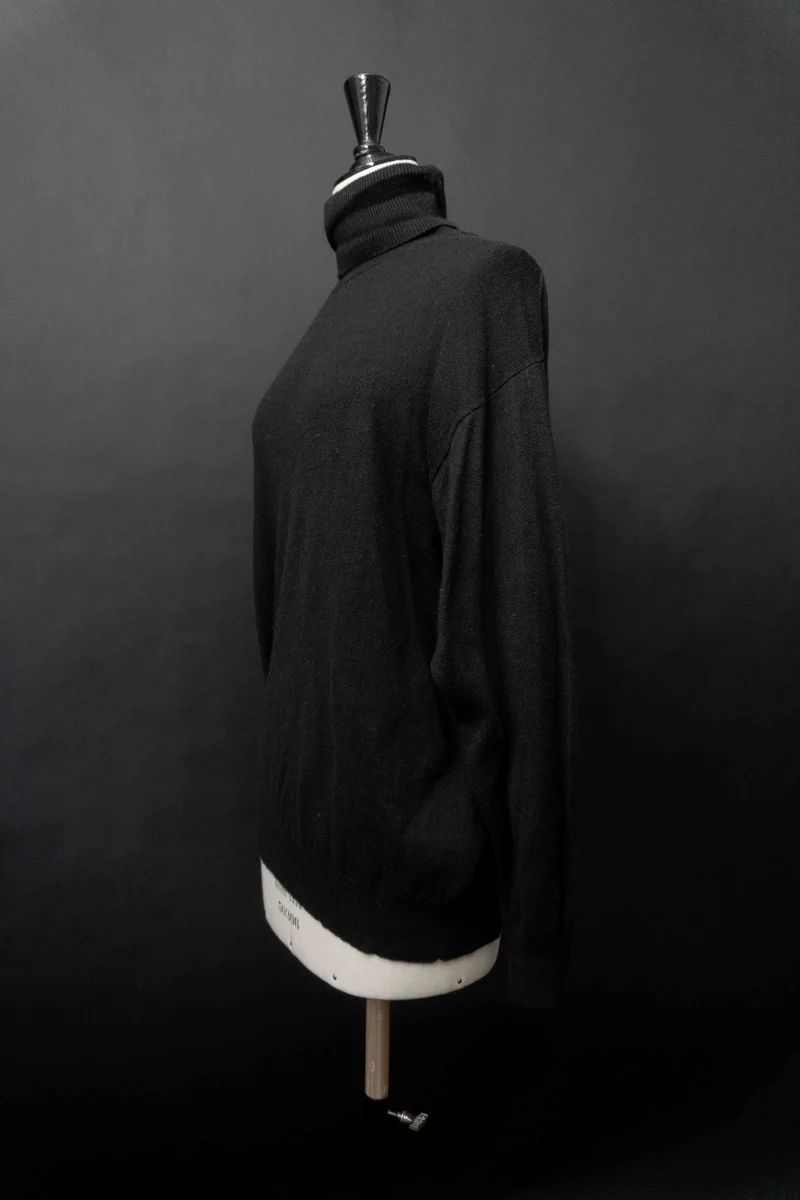 Vintage Rollkragenpullover Seide-Kaschmir, S–M