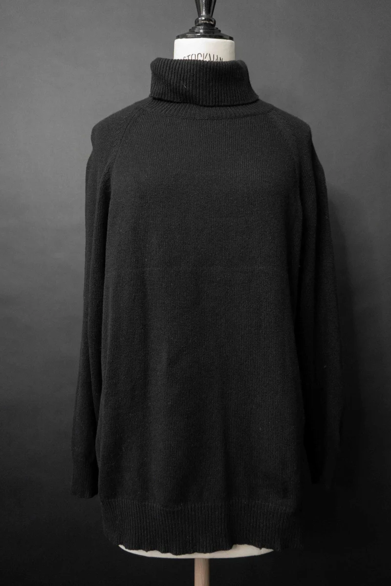 Vintage Rollkragenpullover Kaschmir-Seide, S–M