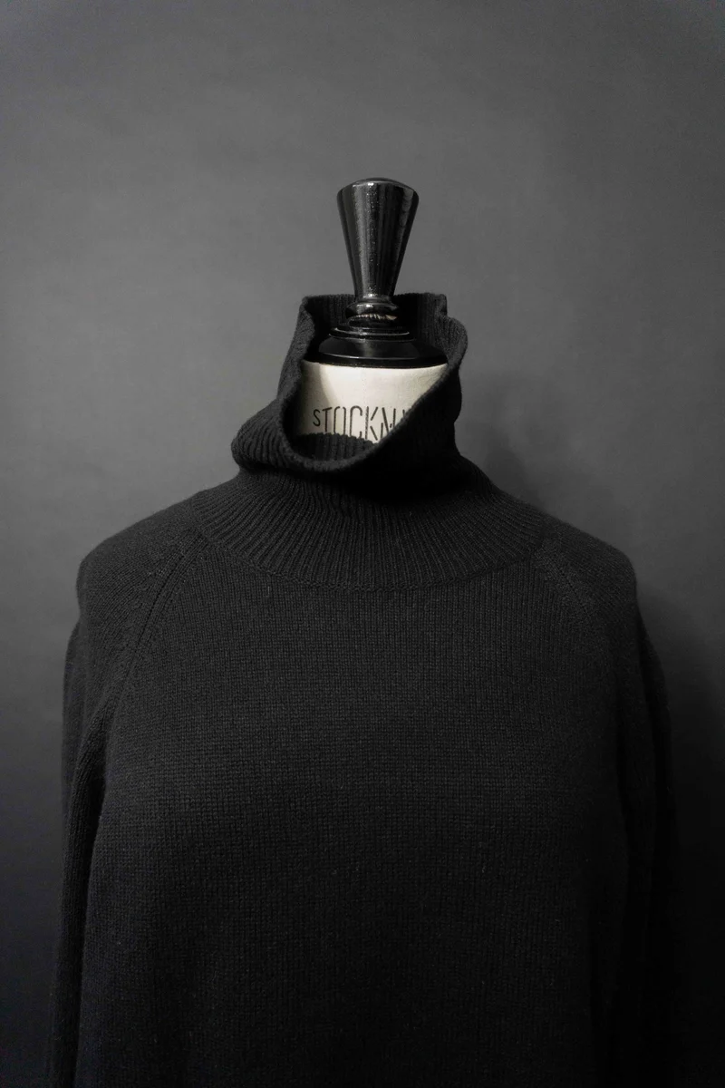 Vintage Rollkragenpullover Kaschmir-Seide, S–M