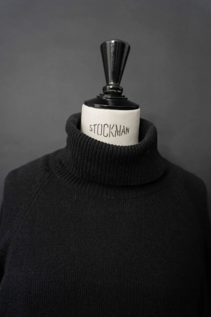 Vintage Rollkragenpullover Kaschmir-Seide, S–M