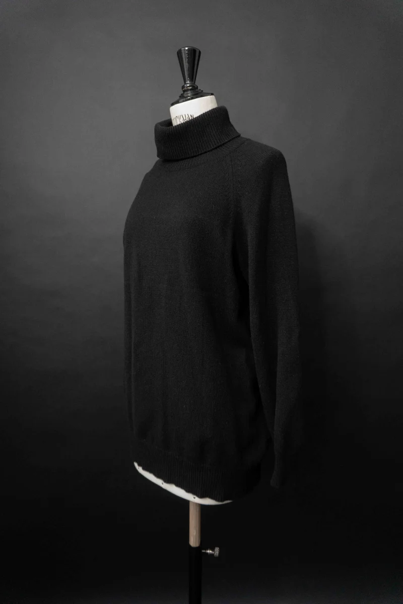 Vintage Rollkragenpullover Kaschmir-Seide, S–M