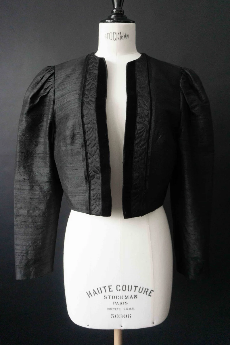 Vintage Witch Blazer Seide, S–M