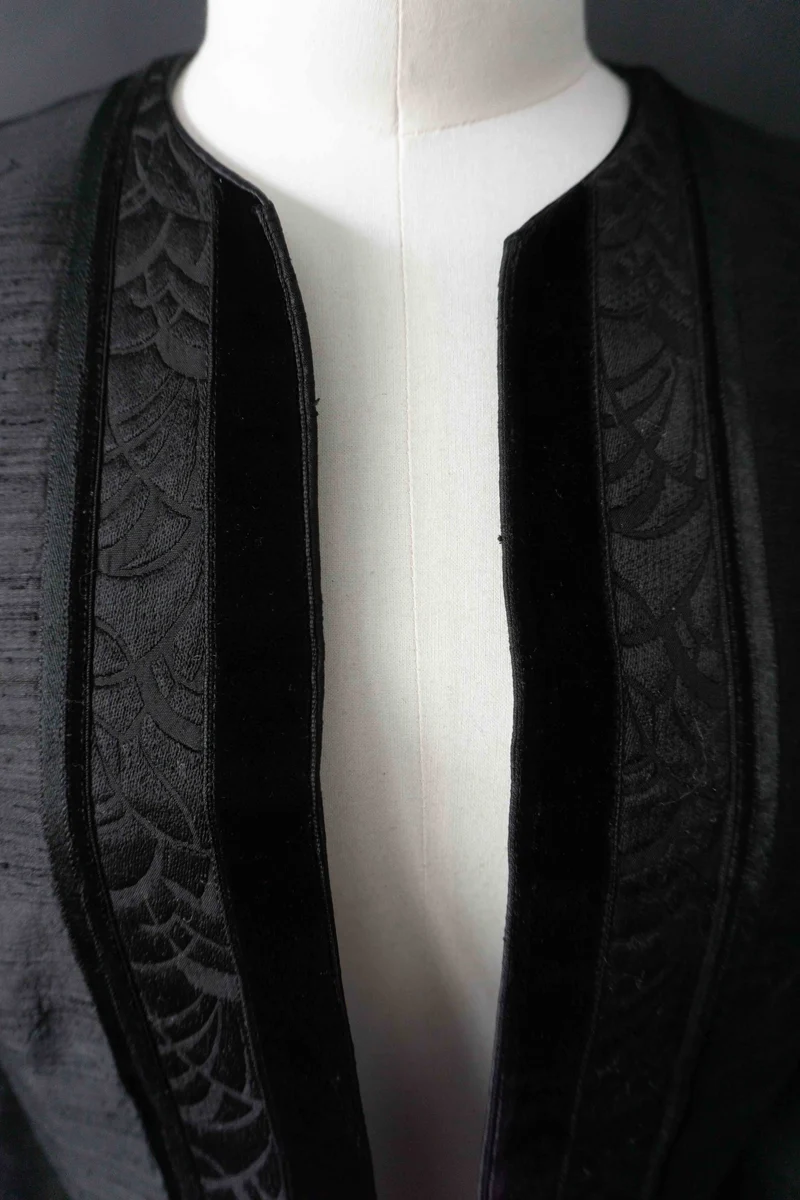Vintage Witch Blazer Seide, S–M