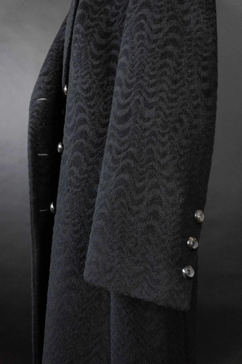 Vintage Laurel Angora Mantel, M–L