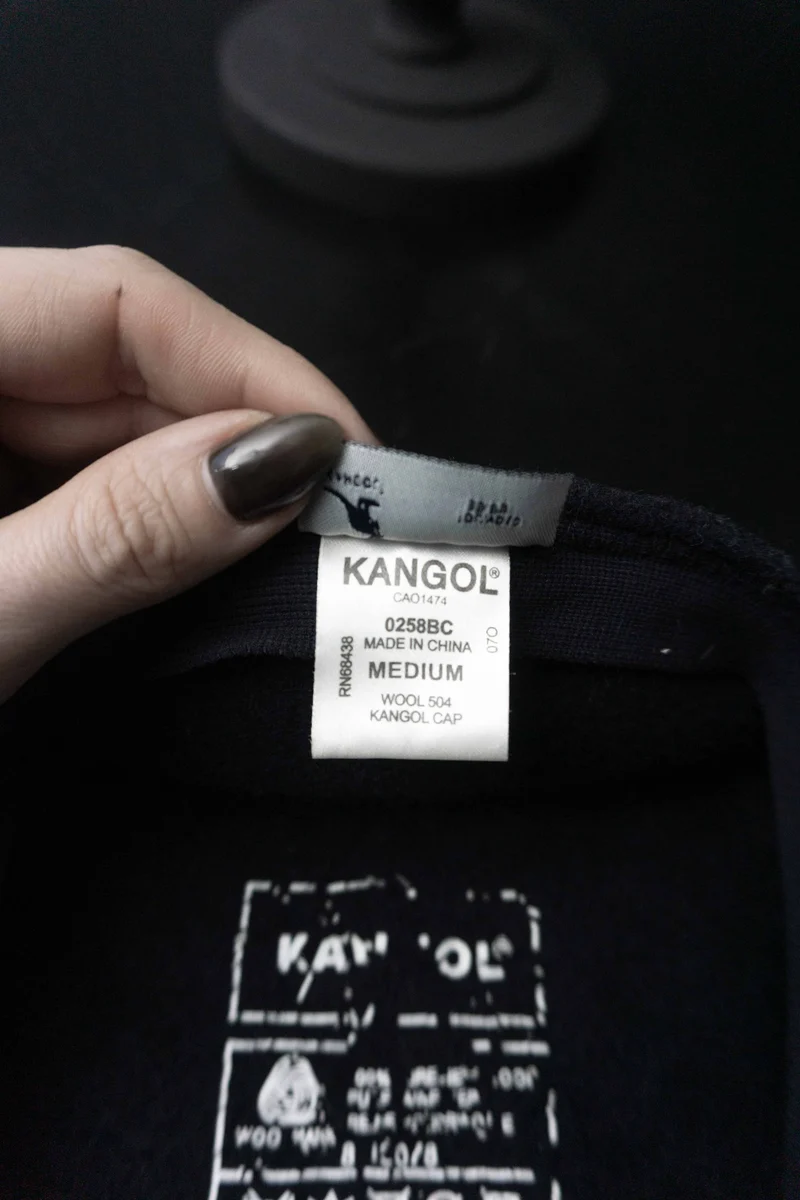 Vintage Kangol Schiebermütze, Navy, S