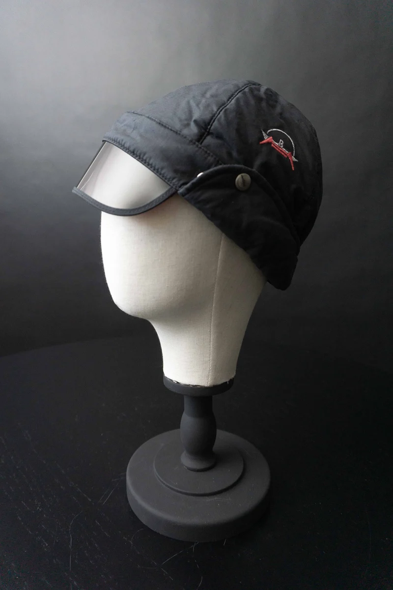 Vintage Bogner Fliegerkappe Navy,S
