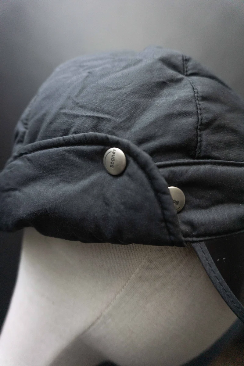 Vintage Bogner Fliegerkappe Navy,S