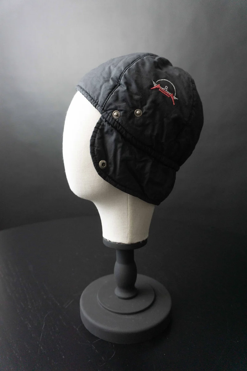 Vintage Bogner Fliegerkappe Navy,S
