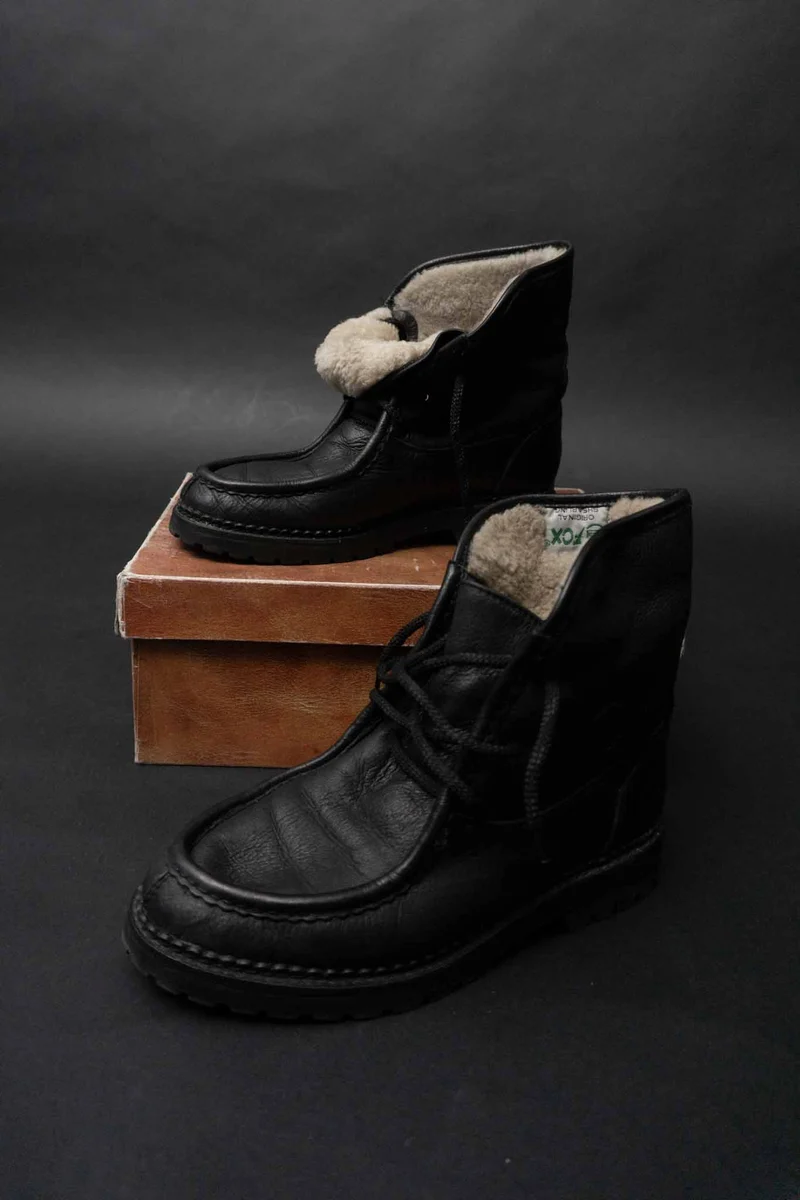 Vintage Shearling Boots 80s, 41