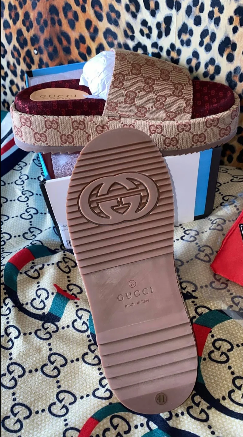 G Thick Platform Sliders