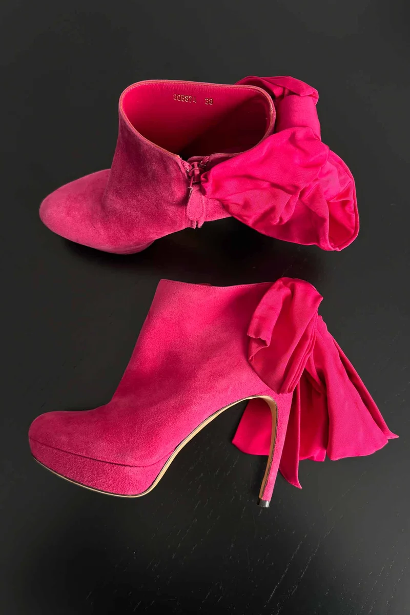 Alexander McQueen Heels pinkes Wildleder, 38
