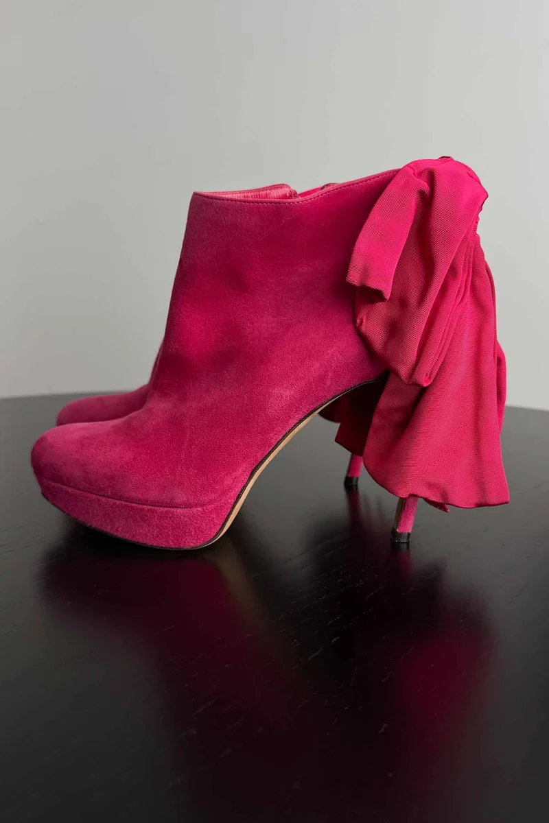Alexander McQueen Heels pinkes Wildleder, 38