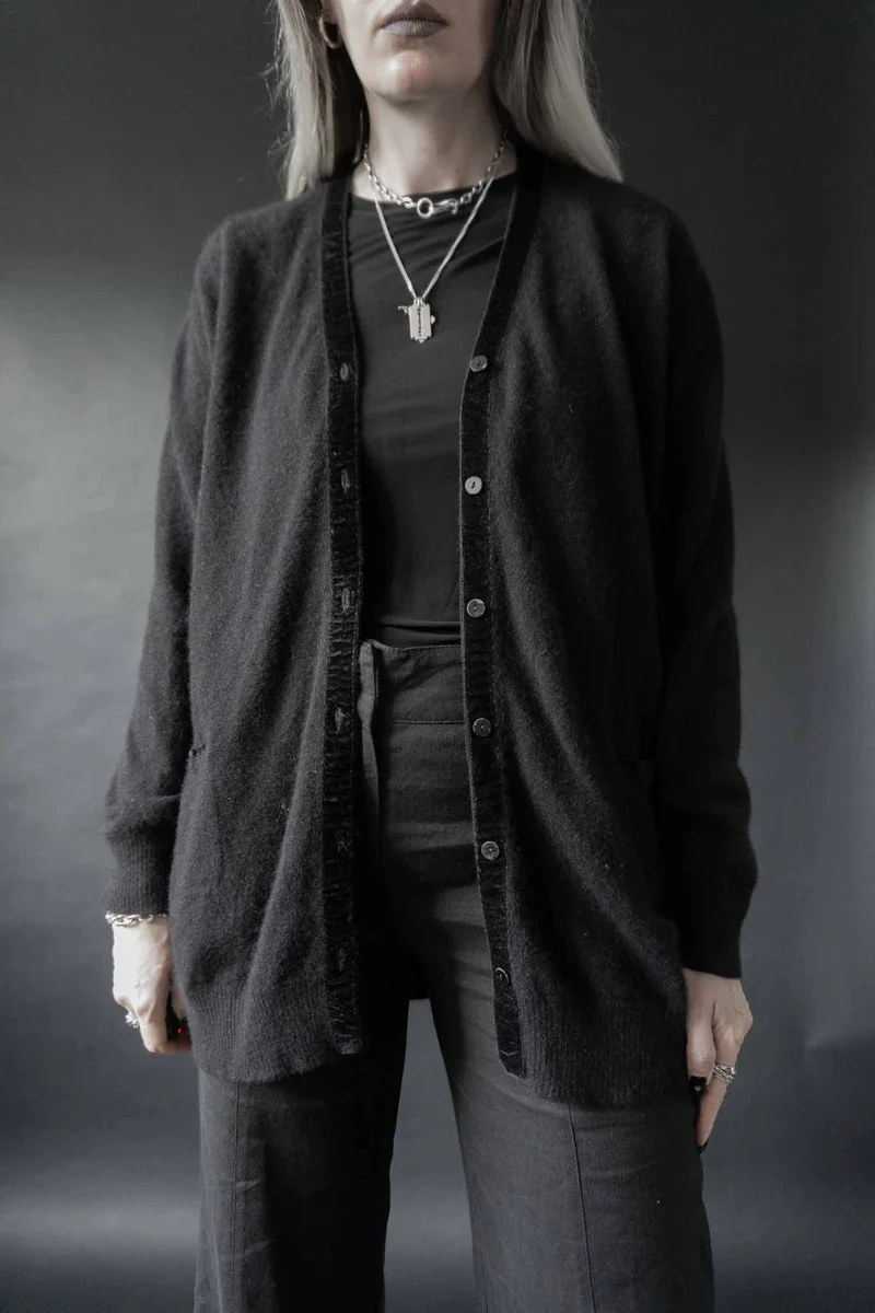 Vintage Strickjacke, Kaschmir, S–M