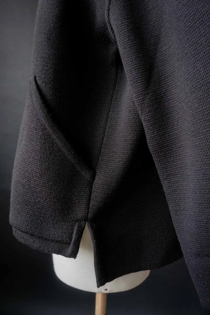 Vintage 90s Oversized Knit Zip Hoodie, M–L