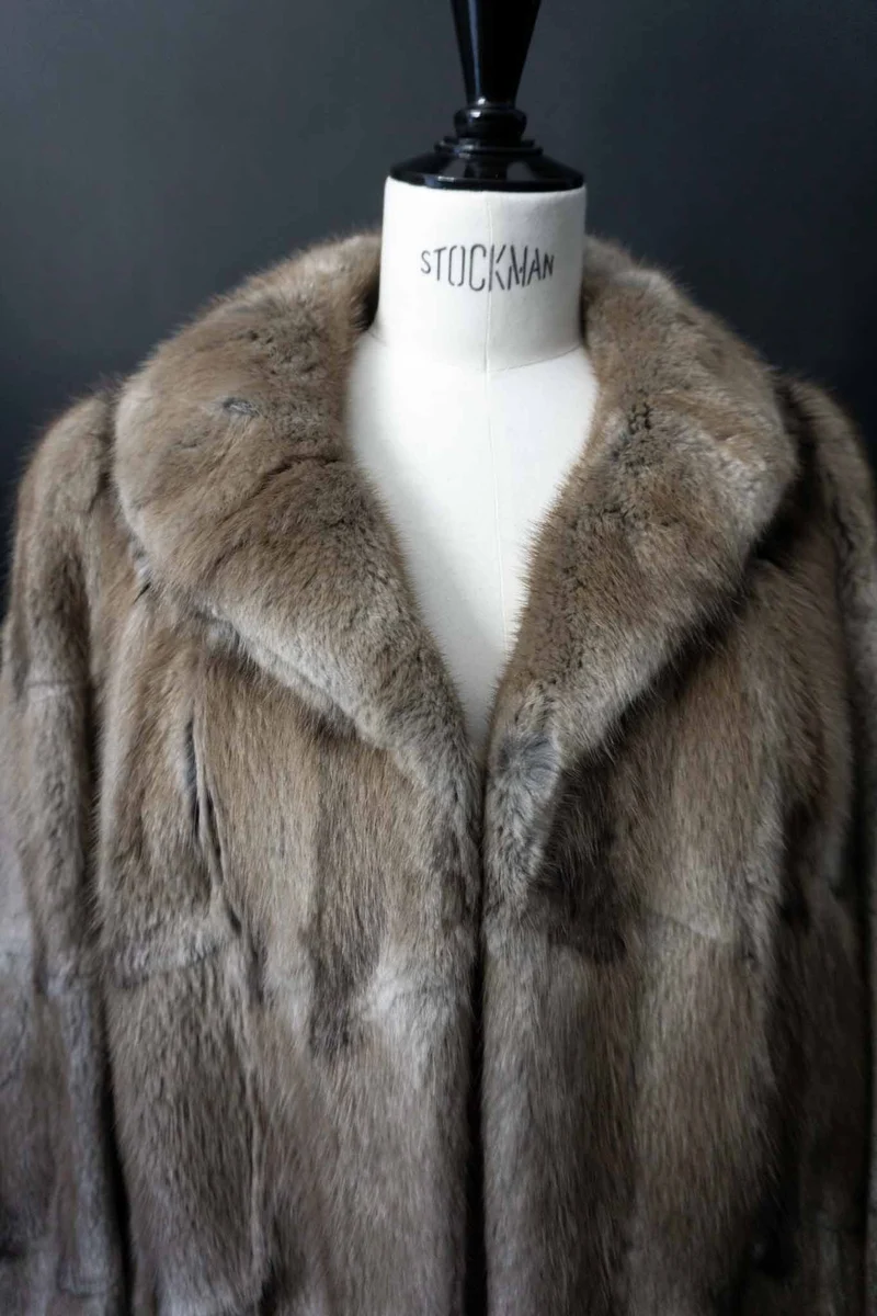 Vintage 70s Pelzmantel, S–M