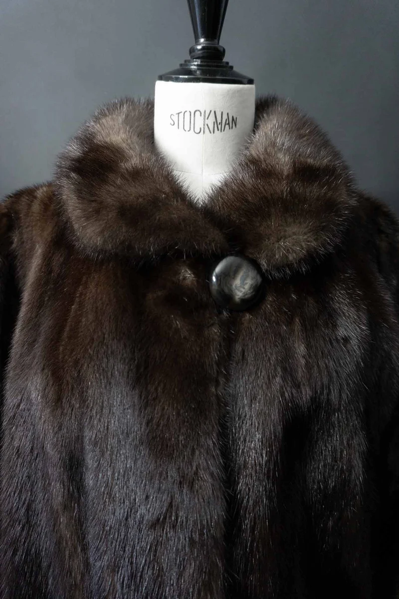 Vintage Nerzmantel, S–M