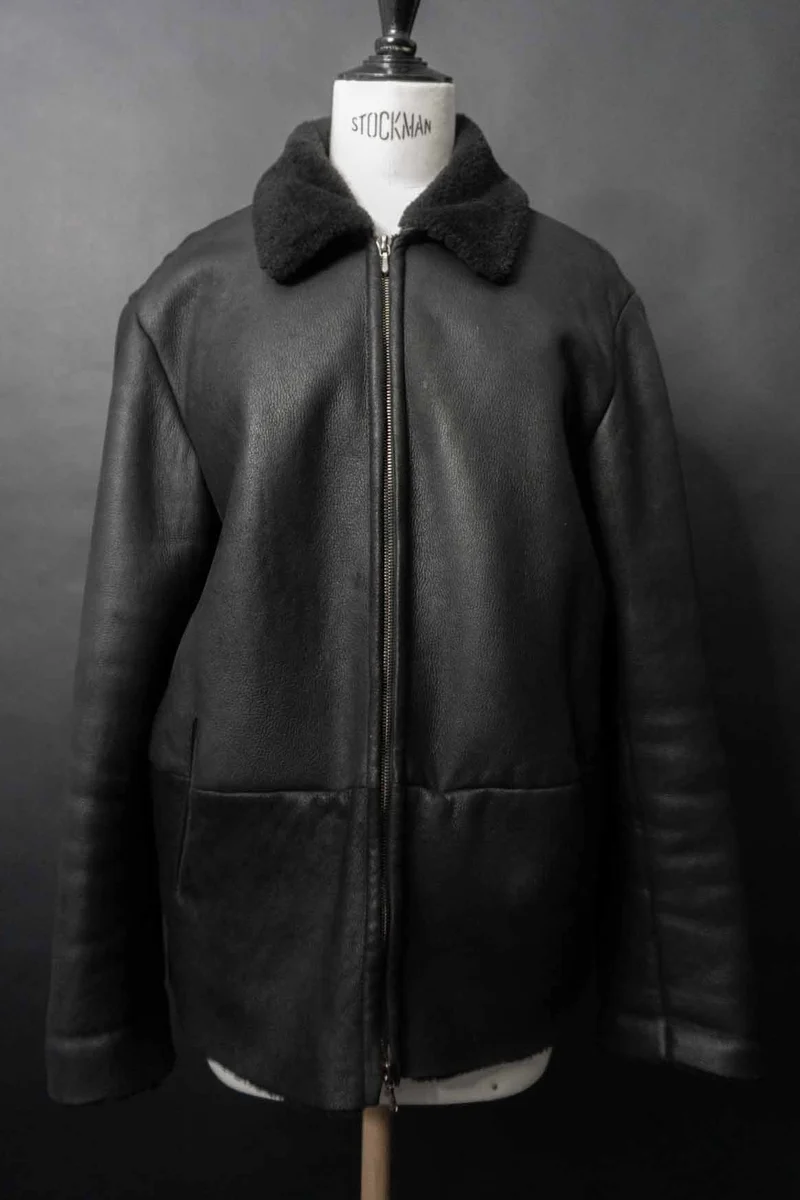 Vintage 90s Jil Sander Lammfelljacke, XS–M
