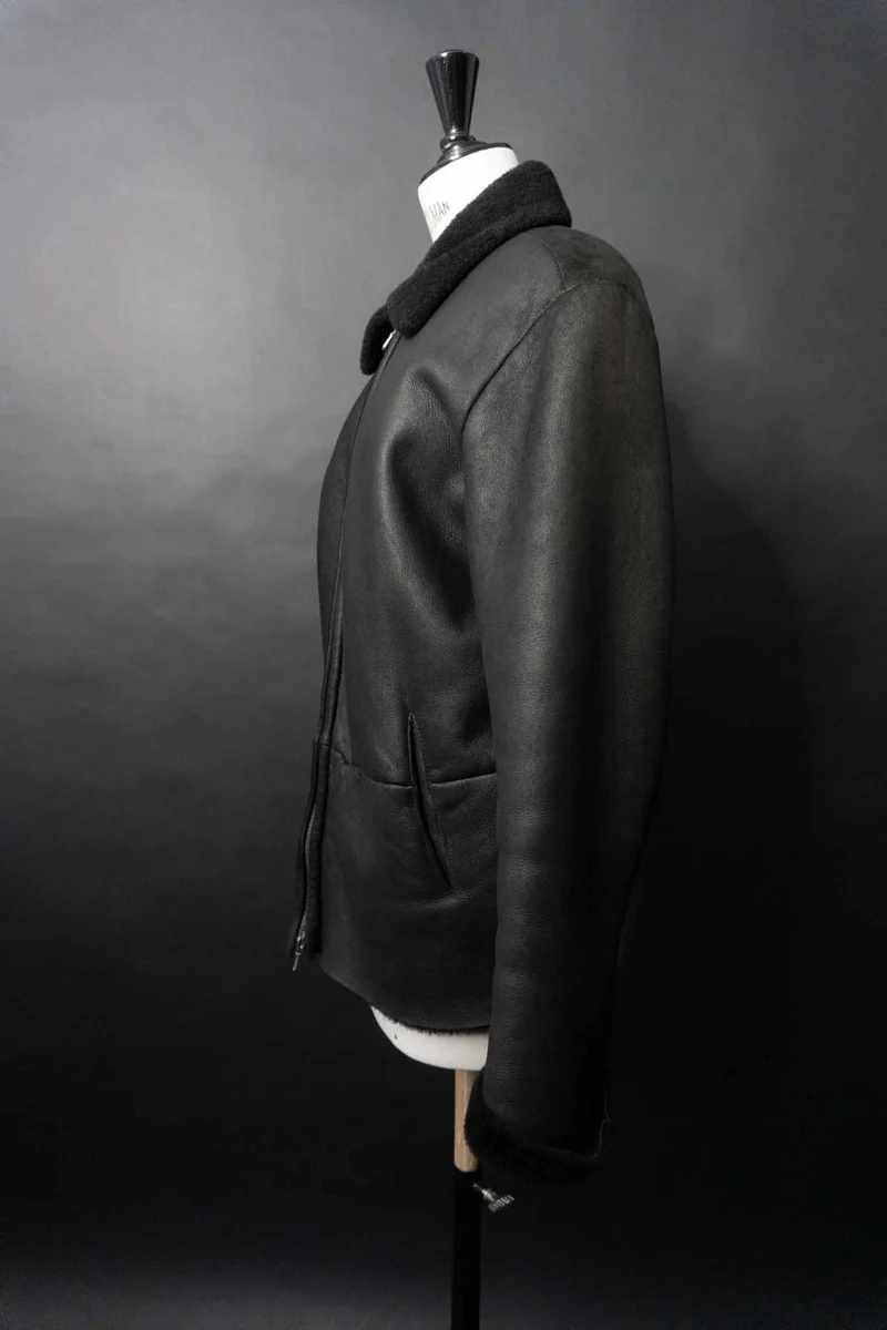Vintage 90s Jil Sander Lammfelljacke, XS–M