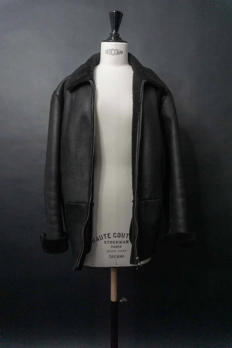 Vintage 90s Jil Sander Lammfelljacke, XS–M