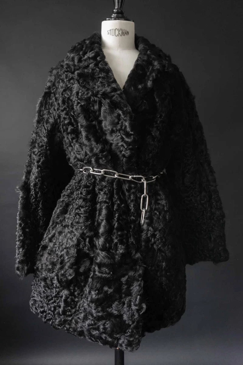 Vintage Lammfellmantel aus den 60er Jahren, XS–M