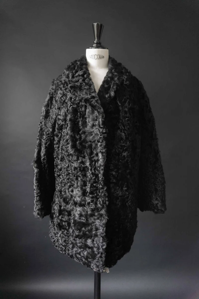 Vintage Lammfellmantel aus den 60er Jahren, XS–M
