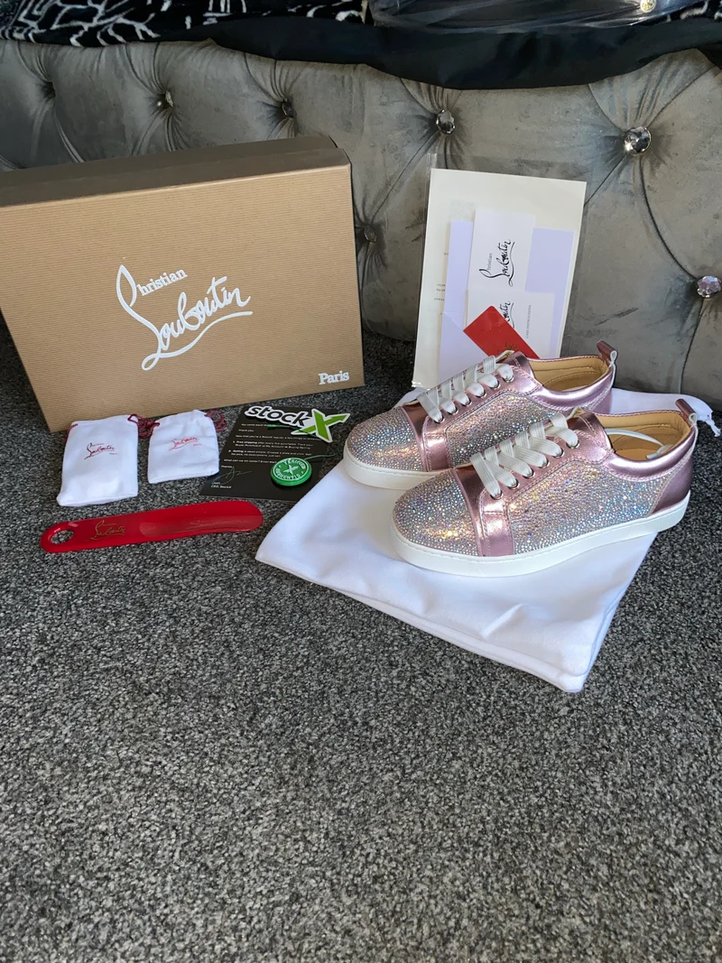 Diamond Pink Metallic Trainers