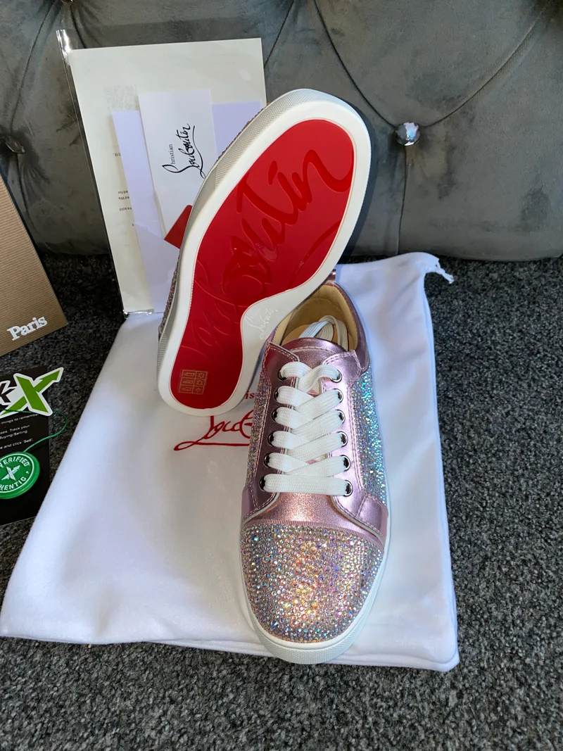Diamond Pink Metallic Trainers