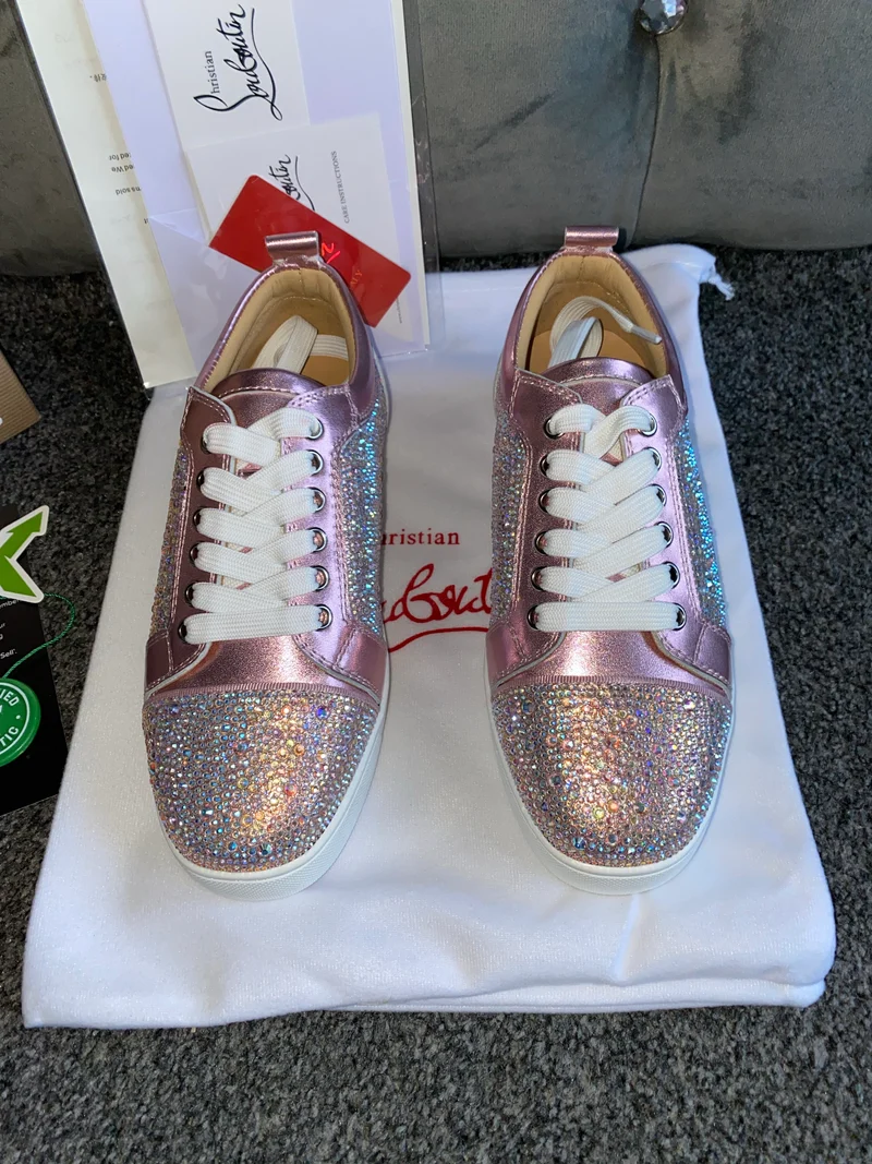 Diamond Pink Metallic Trainers