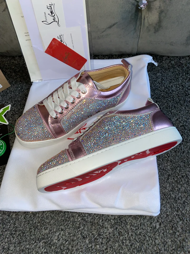 Diamond Pink Metallic Trainers