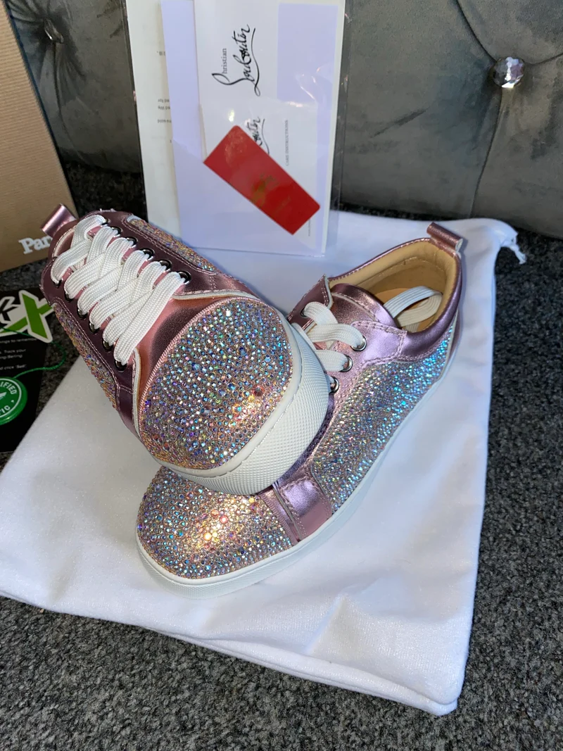 Diamond Pink Metallic Trainers