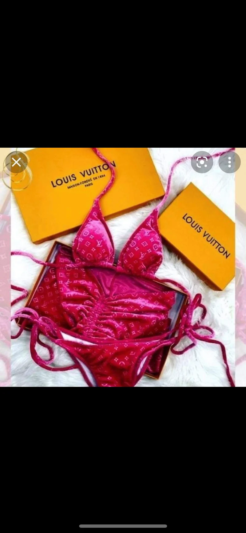 3pc Skirt Velvet Bikini Sets