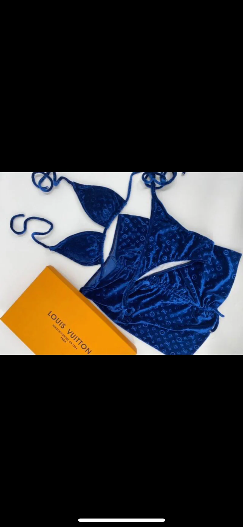 3pc Skirt Velvet Bikini Sets
