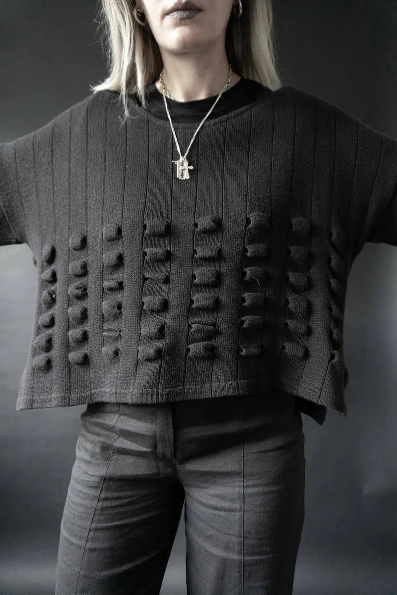 Vintage avantgarde Pullover boxy, M–L
