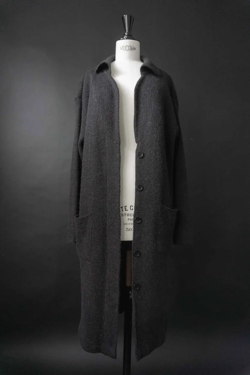 Vintage Premium Strickjacke, Alpaka, M–L