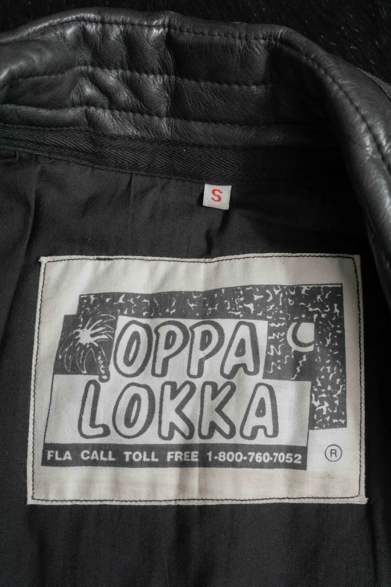 Vintage 80s Lederjacke, S–M