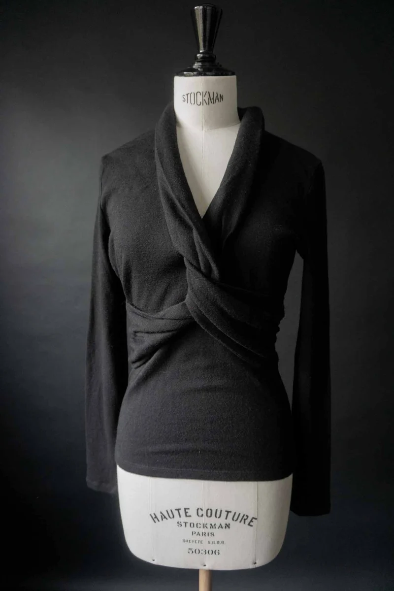 Vintage Blumarine Pullover – Schwarze Wolle